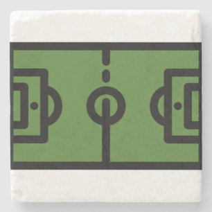 Fußballplatz Steinuntersetzer