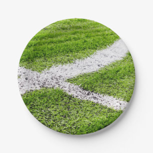 Fußballplatzlinien Pappteller
