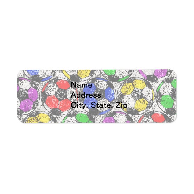 FUSSBALLS IN CHAOTISCHER FARBE (Vorne)