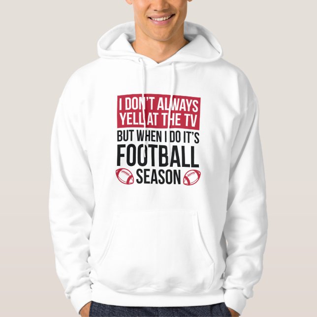 Fußballsaison Hoodie (Vorderseite)