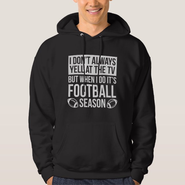 Fußballsaison Hoodie (Vorderseite)