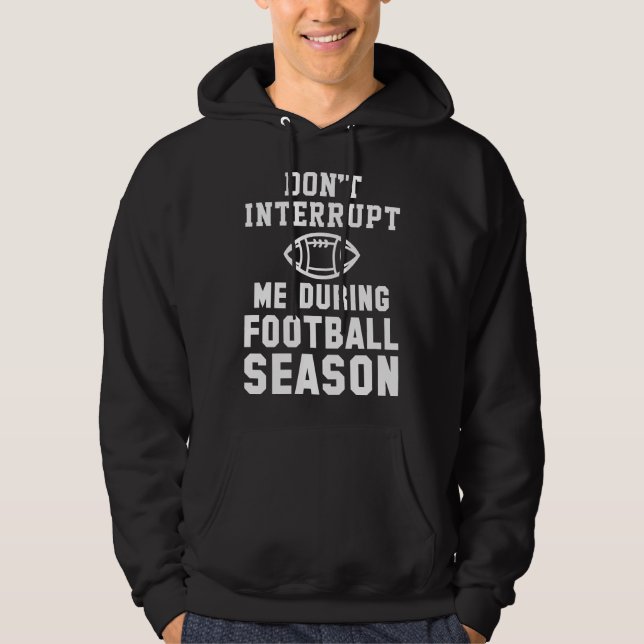 Fußballsaison Hoodie (Vorderseite)