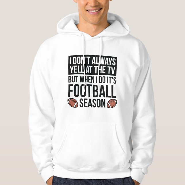 Fußballsaison Hoodie (Vorderseite)