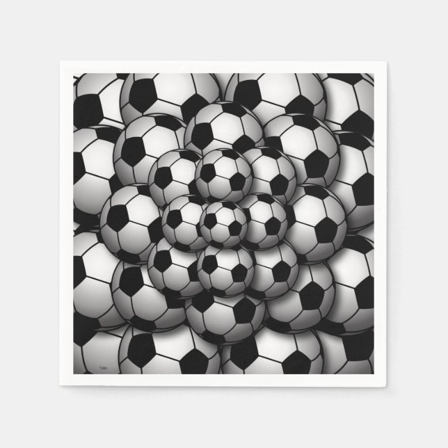 Fußballsaison Napkins Serviette (Vorderseite)
