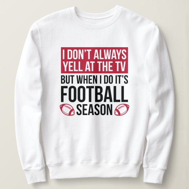 Fußballsaison Sweatshirt (Design vorne)