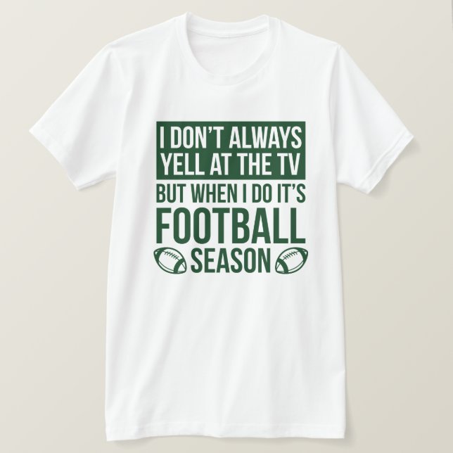 Fußballsaison T-Shirt (Design vorne)