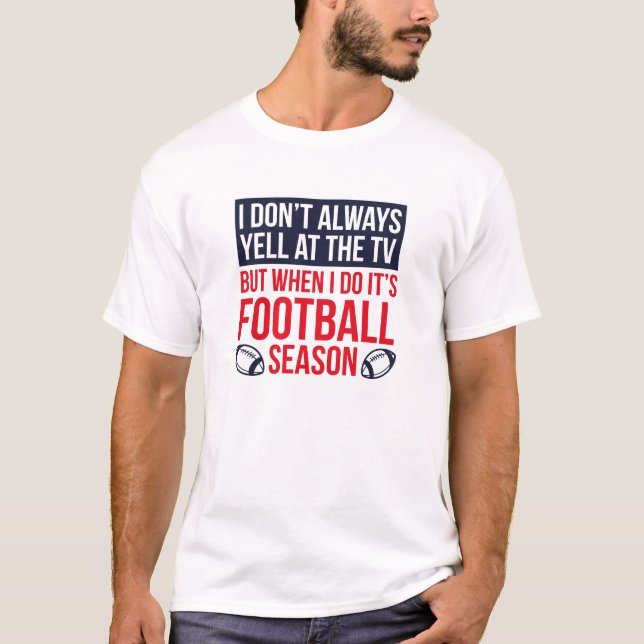 Fußballsaison T-Shirt (Vorderseite)