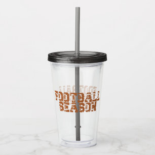 Fußballsaison Typografie Acryltrinkbecher