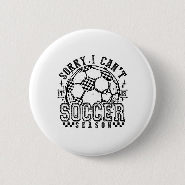 Fußballsaison-Verpflichtung ist mein einziges sozi Button (Vorderseite)