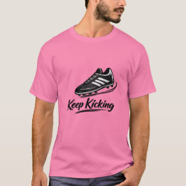 Fußballschuh T-Shirt "Keep Kicking"