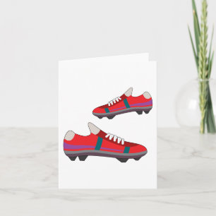 Fußballschuhe Notizkarten Karte
