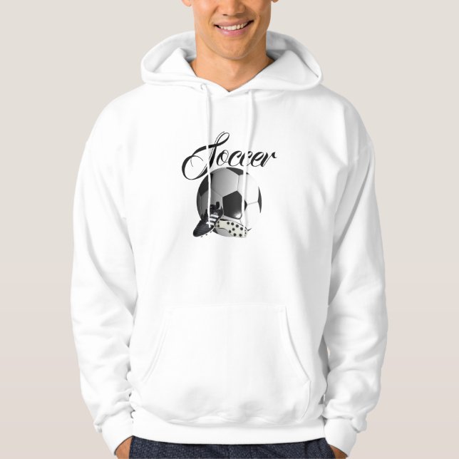 Fußballschuhe und -logo, hoodie (Vorderseite)