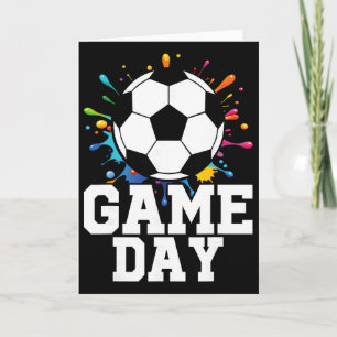 Fußballspiel am Spieltag Karte