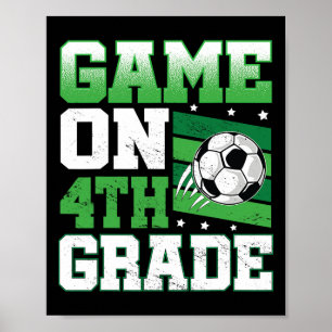 Fußballspiel der 4. Klasse Zurück zur Schule Süßer Poster