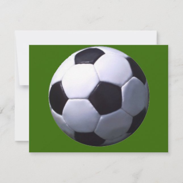 Fußballspiel Einladung (Vorderseite)