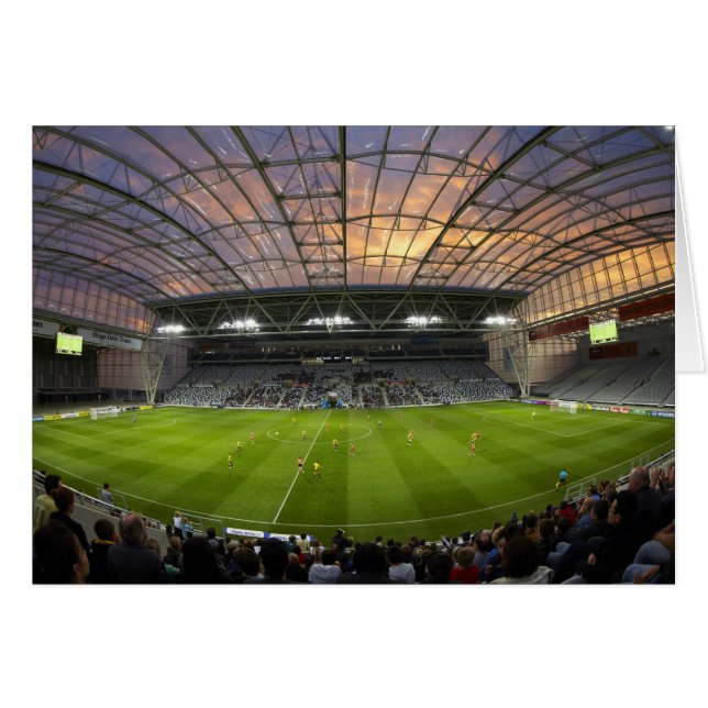 Fußballspiel, Forsyth Barr Stadium, Dunedin (Vorderseite (Horizontal))