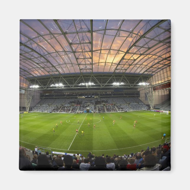 Fußballspiel, Forsyth Barr Stadium, Dunedin Magnet (Vorne)