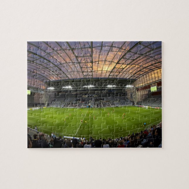 Fußballspiel, Forsyth Barr Stadium, Dunedin Puzzle (Horizontal)