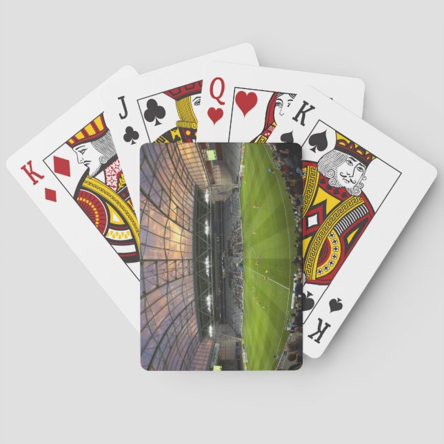 Fußballspiel, Forsyth Barr Stadium, Dunedin Spielkarten (Rückseite)