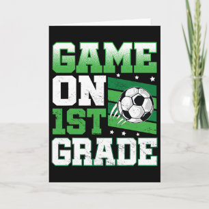 Fußballspiel in der 1. Klasse Byck Zur Schule Süße Karte