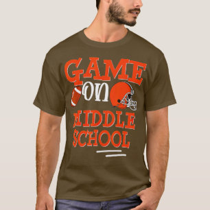 Fußballspiel in der Mittelschule zurück zur Schule T-Shirt