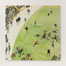 Fußballspiel, Londoner Mannschaften, lustiger Cart Puzzle