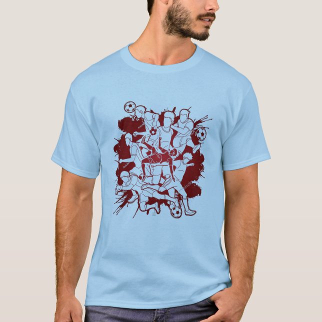 Fußballspiel T-Shirt Design (Vorderseite)