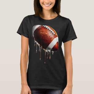 Fußballspiel-Tag-Drip-Grafik T-Shirt