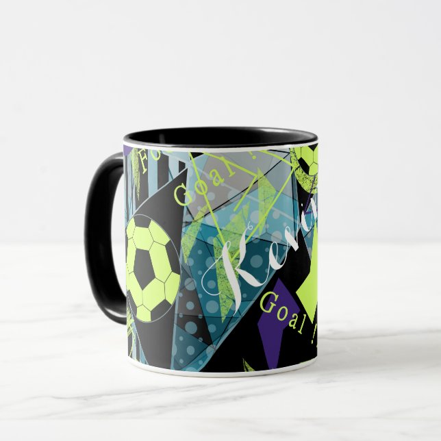 Fußballspiel Tasse (Vorderseite Links)