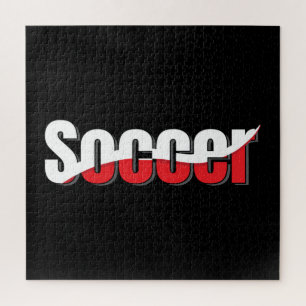 Fußballspieler Abstract Swish - Wortkunst Puzzle