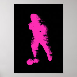 Fußballspieler - Abstrakte Aquarellkunst Poster