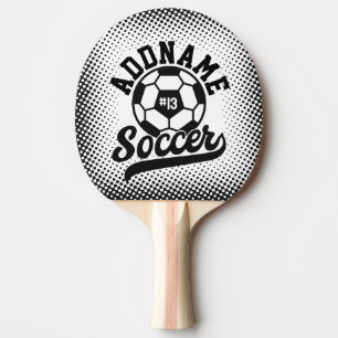 Fußballspieler ADD NAME Football Team Personalisie Tischtennis Schläger