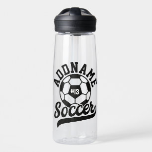 Fußballspieler ADD NAME Football Team Personalisie Trinkflasche