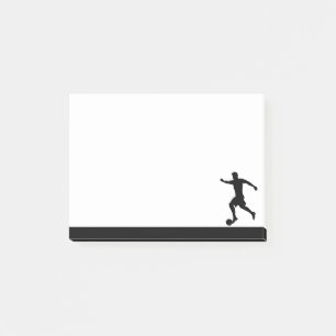 Fußballspieler Athlet Sport Silhouette Post-it Klebezettel