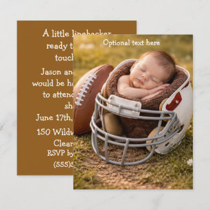 Fußballspieler-Baby-Shower-Digital-Download Einladung
