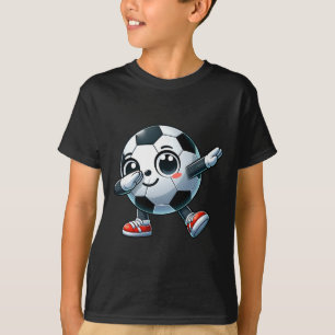 Fußballspieler Dabbing Liebhaber Süße Kleinkinder  T-Shirt
