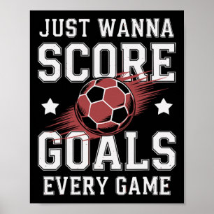 Fußballspieler erzielen mehr Tore Wurzeln für Poster