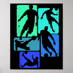 Fußballspieler Fans Byll Kick Grafik Coole Streetw Poster