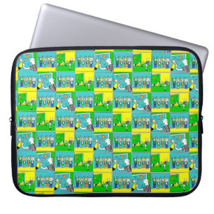 Fußballspieler & Fans Laptopschutzhülle