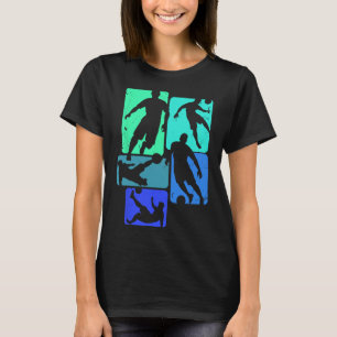 Fußballspieler Fans Ll Kick Grafik Coole Streetwea T-Shirt