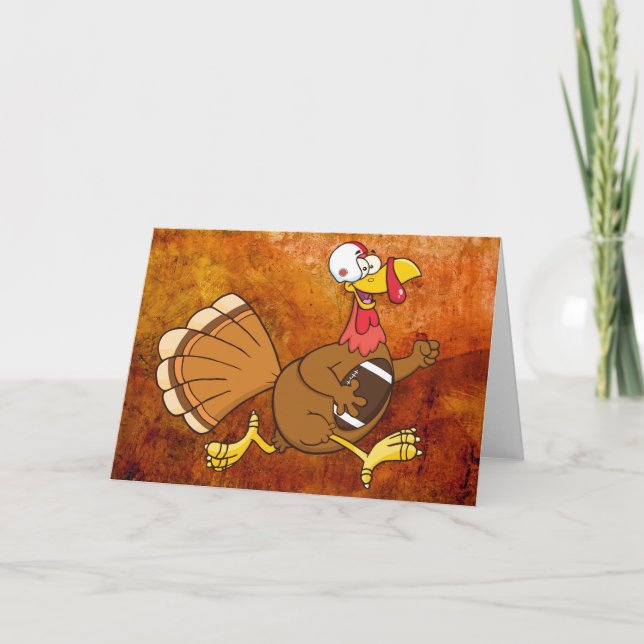 Fußballspieler Feiertagskarte (Vorderseite)