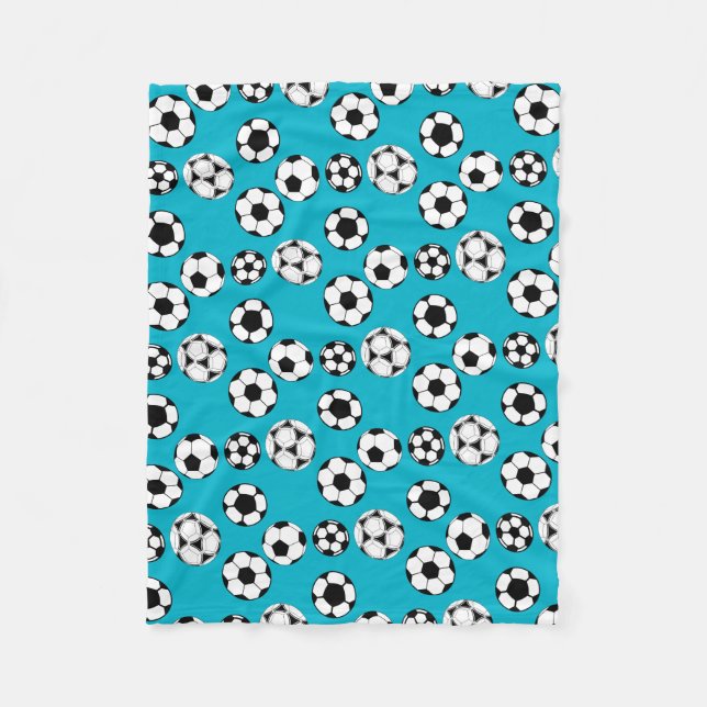 Fußballspieler Fleecedecke (Vorderseite)