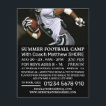 Fußballspieler, Flyer für Fußballwerbung<br><div class="desc">Fußballspieler,  Flyer von Fußballcamps,  die Werbung im Visitenkarten-Store.</div>