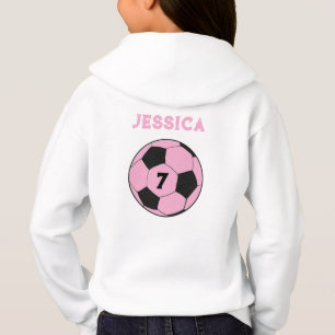 Fußballspieler Fußball Sport Mädchen Hoodie