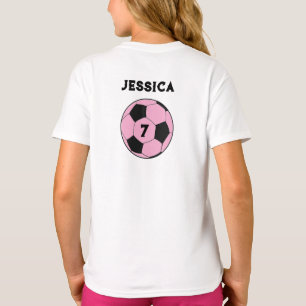 Fußballspieler Fußball Sport Mädchen T-Shirt