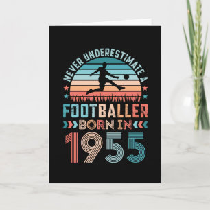 Fußballspieler geboren 1955 Fußball 70. Geburtstag Karte