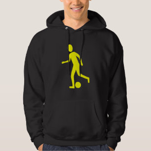 Fußballspieler - Gelb Hoodie