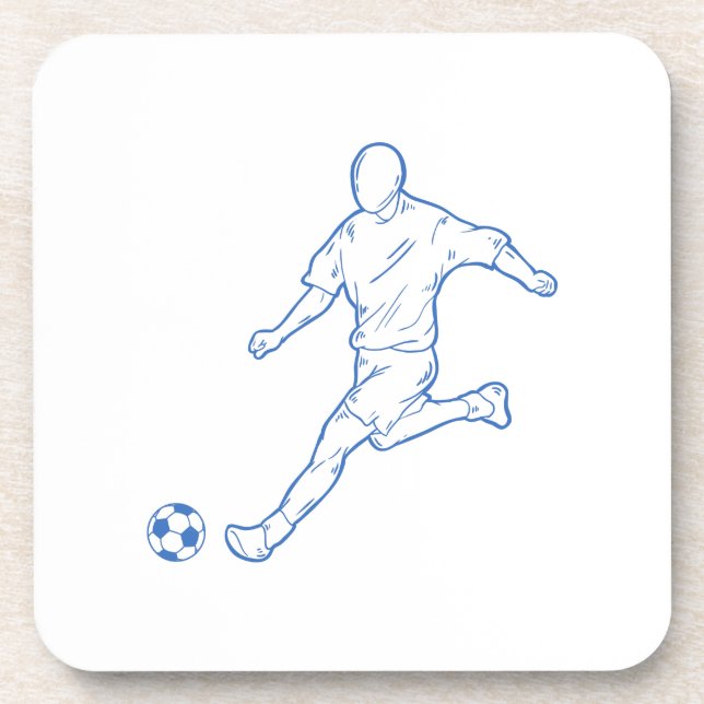 Fußballspieler Getränkeuntersetzer (Vorderseite)