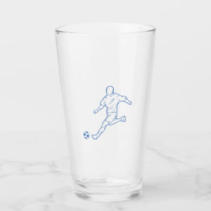 Fußballspieler Glas