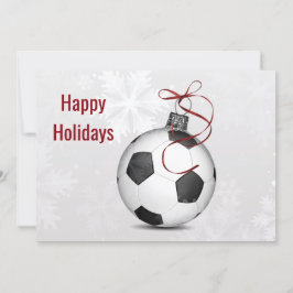 Fußballspieler Holiday Grußkarten Feiertagskarte